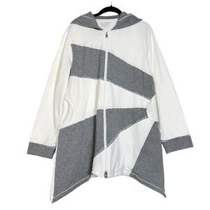 Neon Buddha Lagenlook Jacket Hoodie XL Asymmetric Artsy Boho Sun Minimalist Y2K